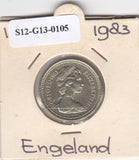 S12-G13-0105 Verenigd Koninkrijk 1 pound 1983  XF/UNC KM# 933