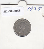 S12-G13-0165 Verenigd Koninkrijk 6 pence 1955  VF KM# 903