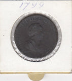 S12-G13-0230 Verenigd Koninkrijk 1/2 penny 1799  FI/VF KM647