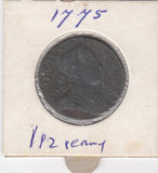 S12-G13-0231 Verenigd Koninkrijk penny 1775  FI/VF KM602