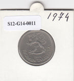 S12-G14-0011 Finland 1 markka 1974 S VF KM49a