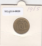 S12-G14-0020 Finland 10 pennia 1965 S XF KM46