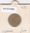 S12-G14-0022 Finland 10 pennia 1972 S VF KM46