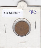 S12-G14-0047 Finland 5 pennia 1963   VF KM45