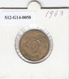 S12-G14-0058 Finland 20 pennia 1963 S VF KM47