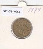 S12-G14-0062 Finland 20 pennia 1974 S VF KM47