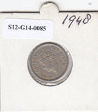 S12-G14-0085 Malaya 10 cents 1948   VF KM8