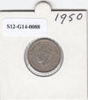 S12-G14-0088 Malaya 10 cents 1950   VF KM8