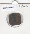 S12-G14-0097 Malaya 1 cent 1945   VF KM6