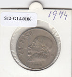 S12-G14-0106 Mexico 1 peso 1974   VF KM460