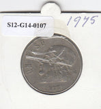 S12-G14-0107 Mexico 1 peso 1975   VF KM460