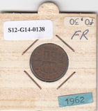S12-G14-0138 België 50 centimes 1962   VF KM148 belgique