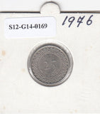 S12-G14-0169 Suriname 25 cent 1976   VF+ KM14