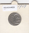 S12-G14-0221 Nigeria 1 shilling 1959   VF KM5