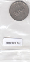 S12-G14-0288 India 1 rupee 1985 calcutta VF KM79
