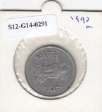 S12-G14-0291 India 1 rupee 1997 Mexico VF KM92