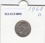 S12-G15-0096 Verenigde Staten dime 1968 D VF KM195a