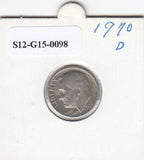 S12-G15-0098 Verenigde Staten dime 1970 D VF KM195a