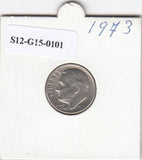 S12-G15-0101 Verenigde Staten dime 1973   VF KM195a