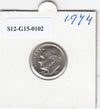 S12-G15-0102 Verenigde Staten dime 1974   VF KM195a