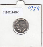 S12-G15-0102 Verenigde Staten dime 1974   VF KM195a