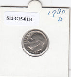 S12-G15-0114 Verenigde Staten dime 1980 D VF KM195a