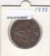 S12-G16-0002 Ierland 1 penny 1933  VF KM# 3