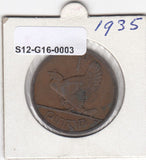 S12-G16-0003 Ierland 1 penny 1935  VF KM# 3