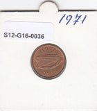 S12-G16-0036 Ierland ½ penny 1971  XF KM# 19