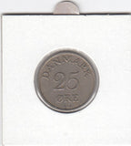 S12-G16-0200 Denemarken 25 öre 1953  VF KM# 842