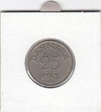 S12-G16-0201 Denemarken 25 öre 1954  VF KM# 842