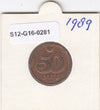 S12-G16-0281 Denemarken 50 öre 1989  VF KM# 866
