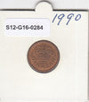 S12-G16-0284 Denemarken 25 öre 1990  VF KM868