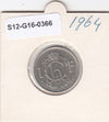 S12-G16-0366 Luxemburg 1 franc 1964  VF KM46.2