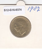 S12-G16-0374 Luxemburg 5 franc 1987  XF KM60
