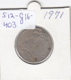 S12-G16-0403 Norway 1 krone 1971   VF  KM-409