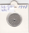S12-G16-0424 Norway 1 krone 1998   VF  KM-462