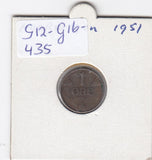 S12-G16-0435 Norway 1 öre 1951   VF  KM-367