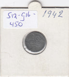 S12-G16-0450 Norway 10 öre 1942   VF  KM-389
