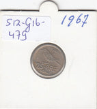 S12-G16-0479 Norway 25 öre 1967   VF  KM-407