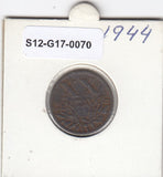 S12-G17-0070 Portugal 20 centavos 1944  VF