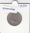 S12-G17-0103 Portugal 5 escudos 1980  VF+