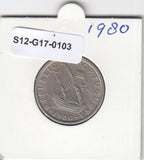 S12-G17-0103 Portugal 5 escudos 1980  VF+