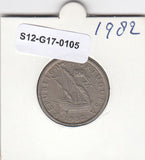S12-G17-0105 Portugal 5 escudos 1982  VF