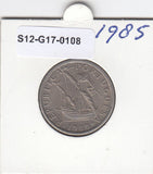 S12-G17-0108 Portugal 5 escudos 1985  VF+