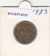 S12-G17-0127 Portugal 50 centavos 1973  VF
