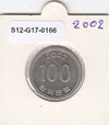 S12-G17-0166 Korea-Zuid 100 won 2002  MS63