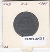 S12-G17-0213 Joegoslavië 5 dinara 1945  VF