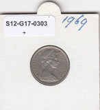 S12-G17-0303 Australië 5 cents 1969  VF