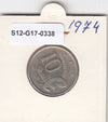 S12-G17-0338 Australië 10 cents 1974  VF